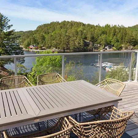 Holiday home Modern Spectacular Water View Relaxation Hiking Cycling Fishing And More Grimsland